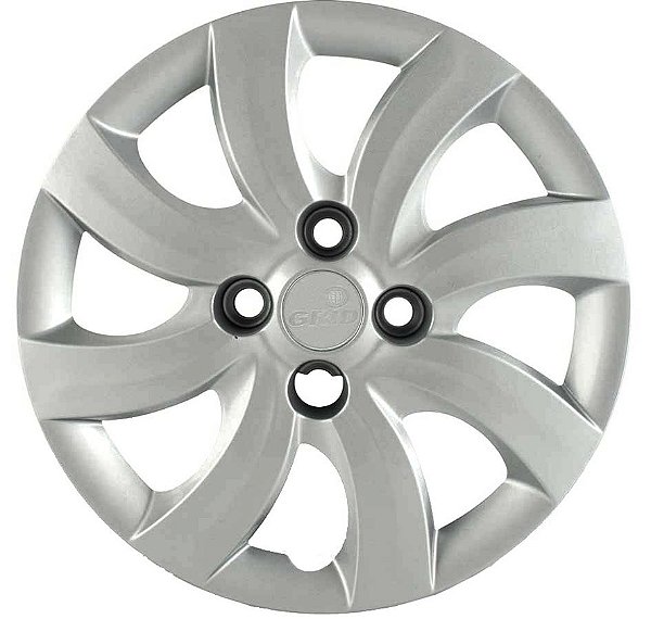 Calota Aro 14 Prata Modelo Palio Attractive  2012/13