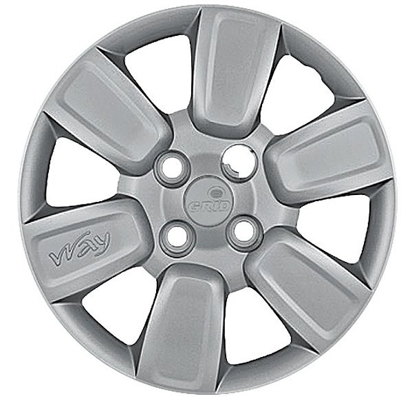 Calota Aro 13 Prata Modelo Uno Way 2014