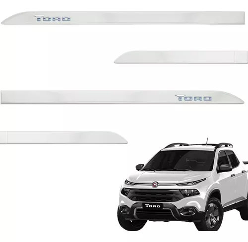Friso Lateral para Fiat Toro Branco Polar