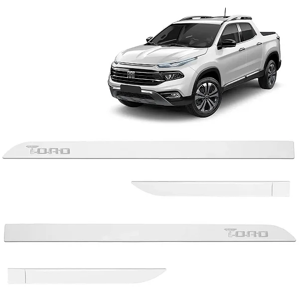 Friso Lateral Fiat Toro Branco Ambiente