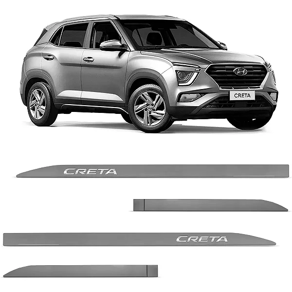 Friso Lateral Prata Brisk para Creta 2021