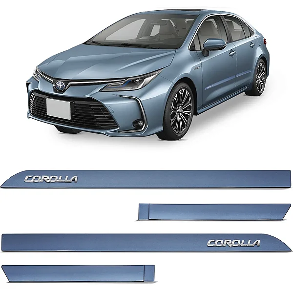 Friso Lateral para Corolla Novo Cinza Celestial