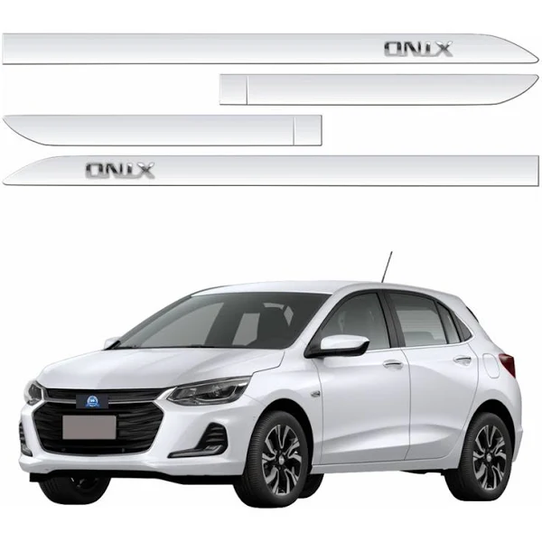Friso Lateral Chevrolet Onix 2020/2025 Branco Summit