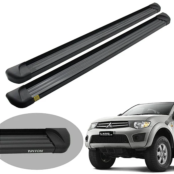 Estribo Alumínio Cromado L200 Triton Cabine Dupla 2007/2016