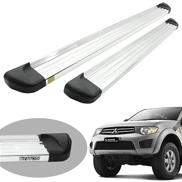Estribo  Alumínio Cromado L200 Triton Cabine Dupla 2007/2016