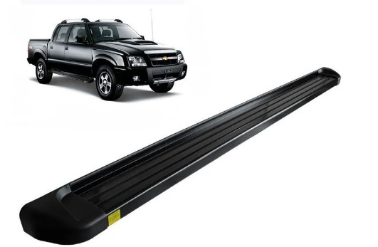 Estribo Preto Chevrolet S10 Cabine Dupla 1995-2011