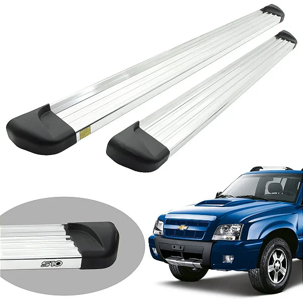 Estribo Aluminio Cromado S10 Cabine Dupla 1995/2011