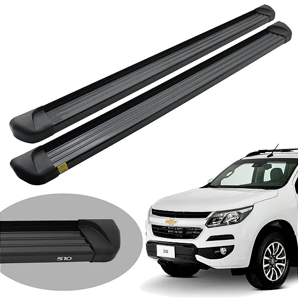 Estribo  Alumínio Preto S10 Cabine Dupla 2012