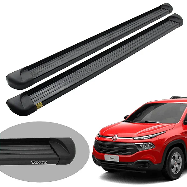 Estribo Fiat Toro 2017 Alumínio Preto