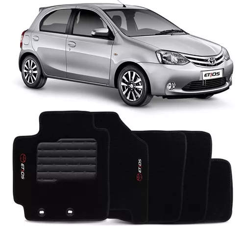 Tapete Personalisado Toyota Etios Sedan/Hatch Preto