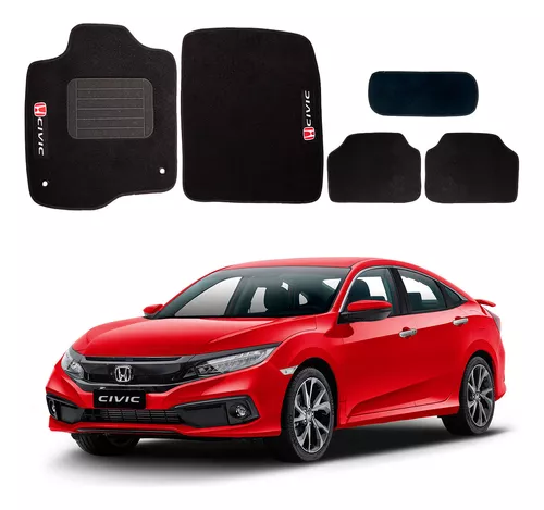 Tapete Personalizado Honda New Civic 2017 Preto