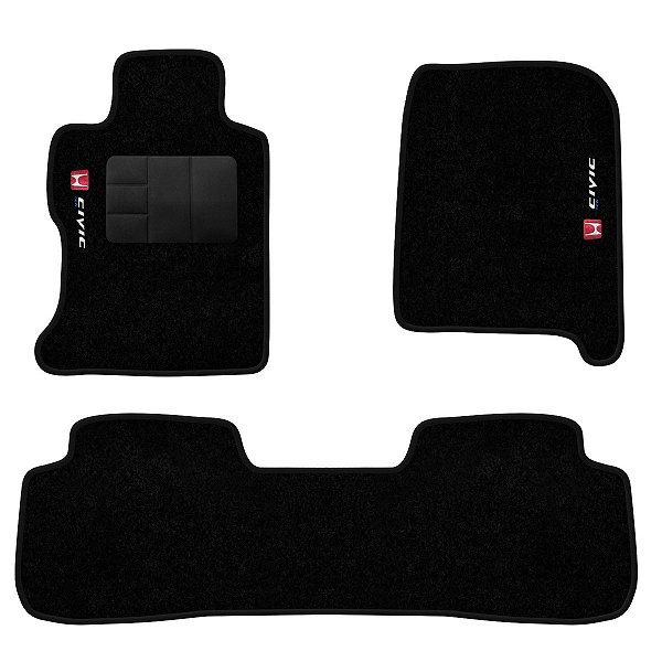 Tapete Personalizado Honda Civic Preto