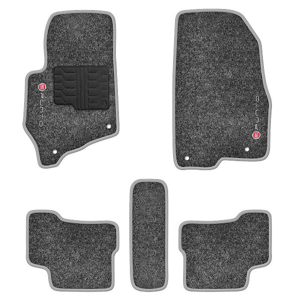 Tapete Personalizado Fiat Punto Grafite