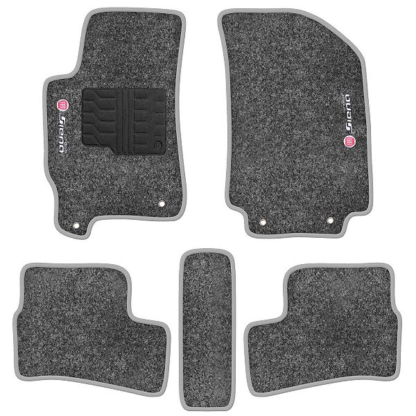 Tapete Personalizado Fiat Grand Siena Grafite