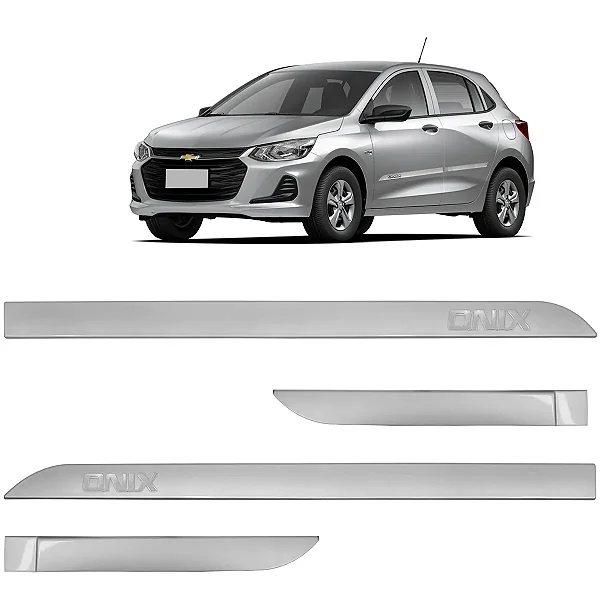 FRISO LATERAL GM ONIX 2020/ PRATA SWITCHBLADE