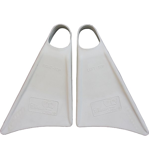 Pé de pato Classic Fins assimétrico branco
