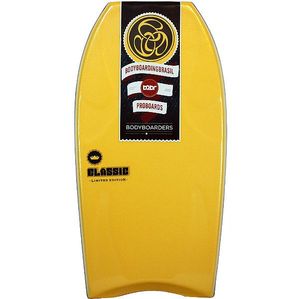 Prancha de Bodyboard B2BR Classic LTD amarela
