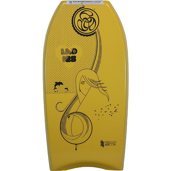 Prancha de Bodyboard B2BR Ladies amarela