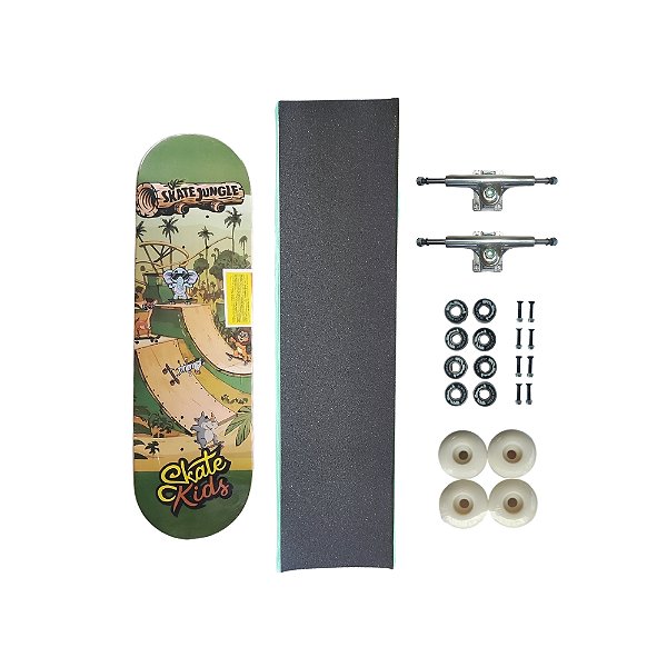 Skate de marfim infantil COMPLETO mini model SKATE KIDS Jungle