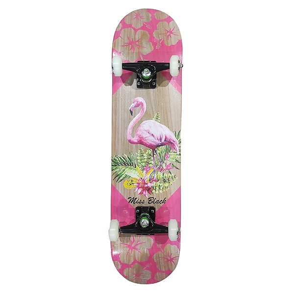 Skate completo BLACKSHEEP Missblack flamingo iniciante