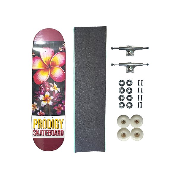 Skate de marfim juvenil completo PRODIGY SKATEBOARDS Jasmin