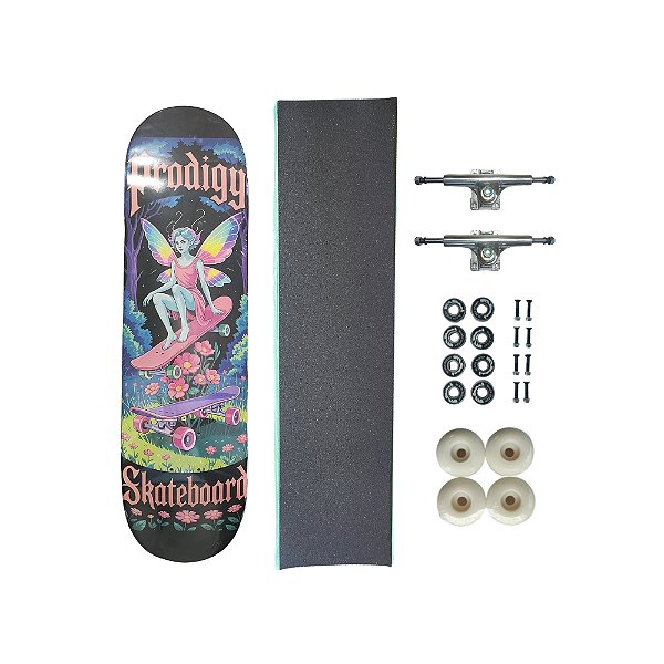 Skate de marfim juvenil completo PRODIGY SKATEBOARDS Fairy