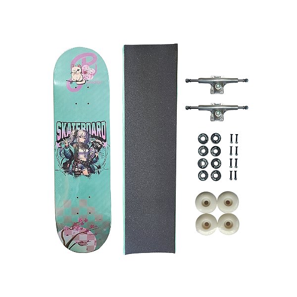 Skate de marfim juvenil completo PRODIGY SKATEBOARDS Sakura