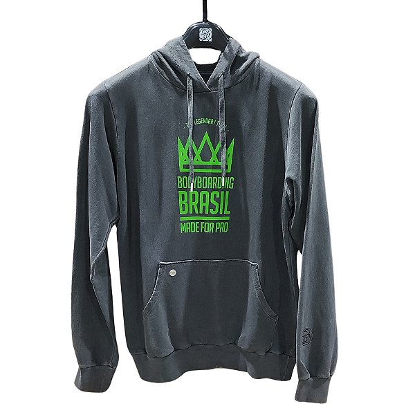 Moletom canguru estonado B2BR Made for PRO carbono