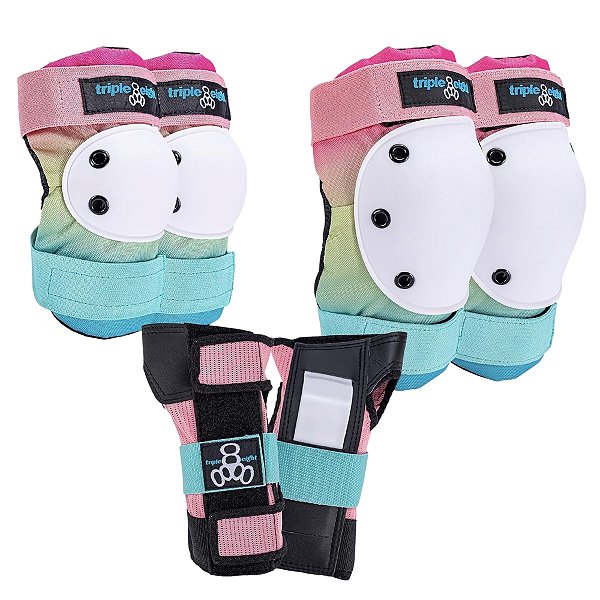 Kit de proteção de skate feminino Triple8 Shaved Ice