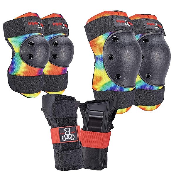 Kit de proteção de skate Triple8 TyeDye