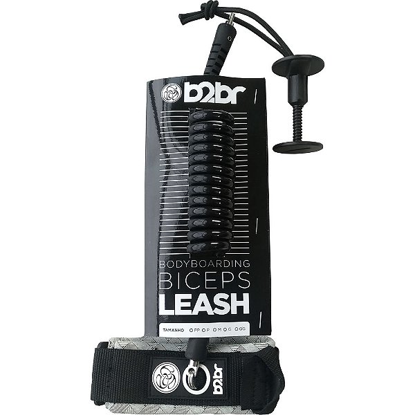 Biceps Leash 8MM Big Waves B2BR preto