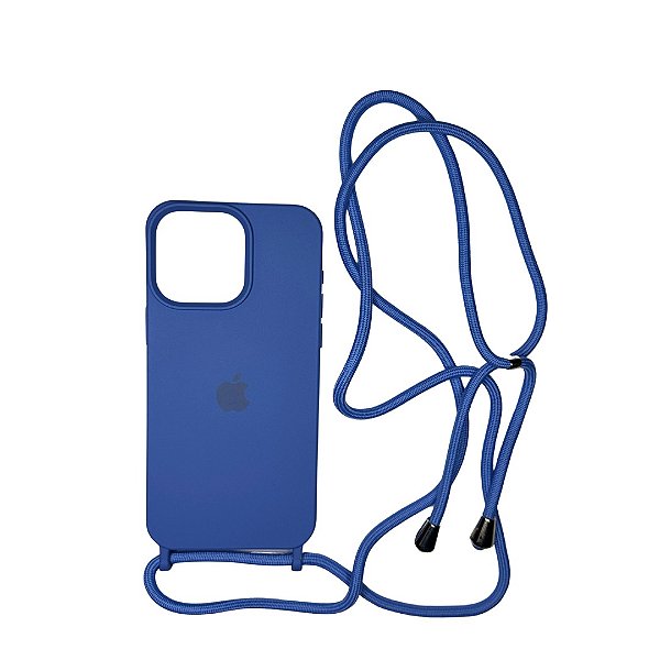 CAPA CASE ANTI-IMPACTO C/ ALCA IPHONE 14 PRO MAX AZUL