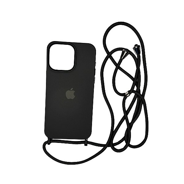 CAPA CASE ANTI-IMPACTO C/ ALCA IPHONE 13 PRETO