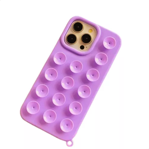 CAPA DE SILICONE VENTOSA IPHONE 13 PINK