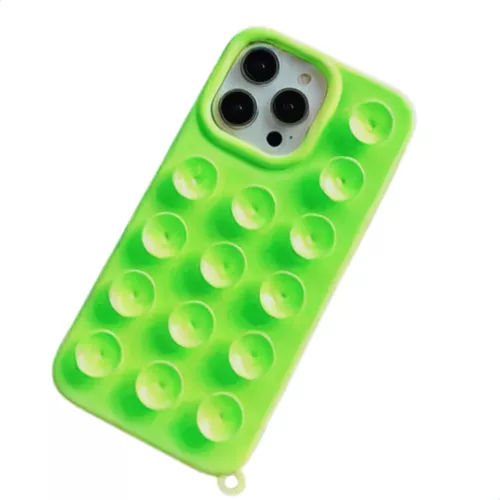 CAPA DE SILICONE VENTOSA IPHONE 13 AMARELO