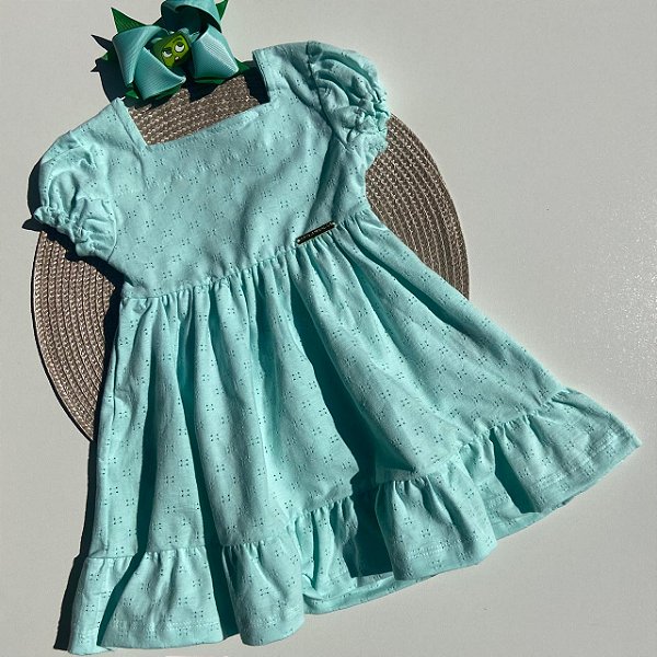 Vestido em Laise Verde