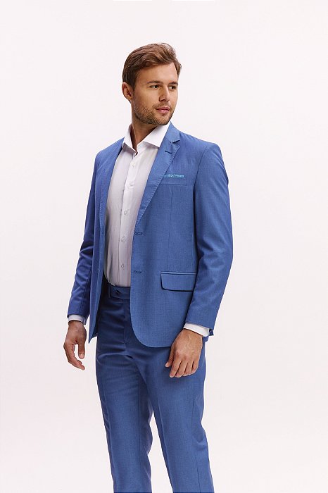 Terno Poliviscose Slim Windy Blue