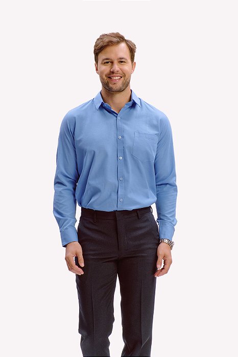 Camisa Tradicional Azul