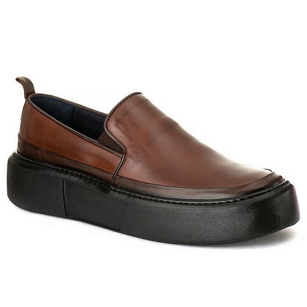 Sapato Slip On Everest Mouro/Preto