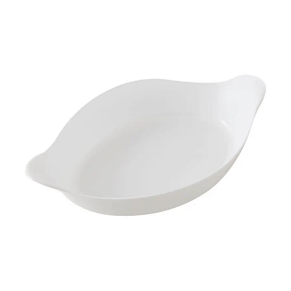 Assadeira Oval Branca Marinex Opaline de 1L