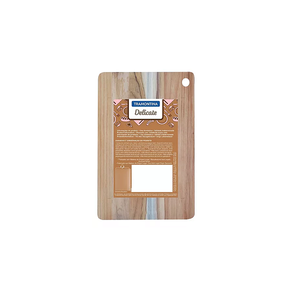 Tábua Tramontina Retangular Econômica em Madeira Teca Tramontina