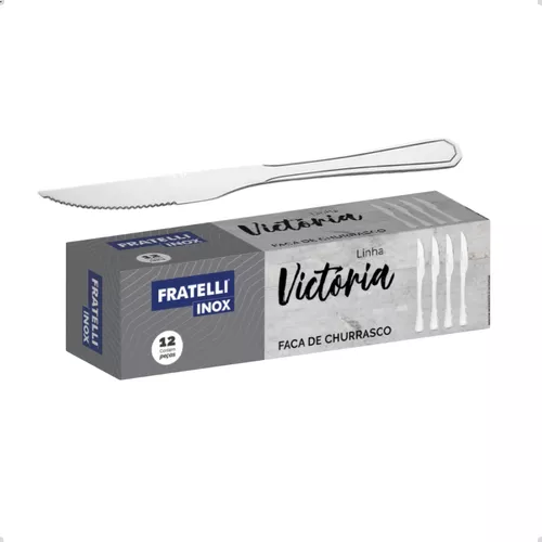 Jogo Faca Inox 12 Peças Victoria Fratelli