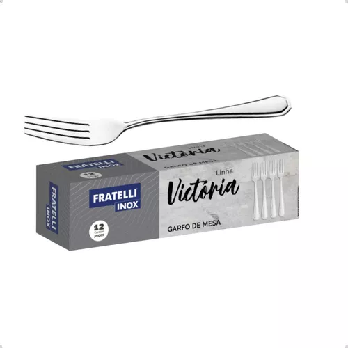 Jogo Garfo Inox 12 Peças Victoria Fratelli