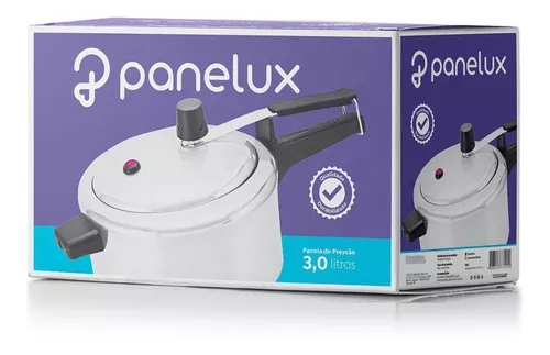 Panela De Pressão 3 Litros Alumínio Polido Panelux