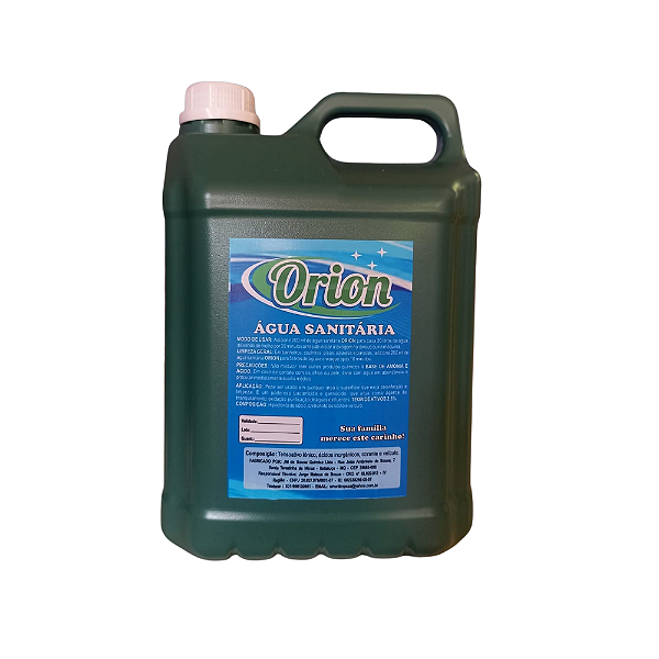 Água Sanitária Orion 5L