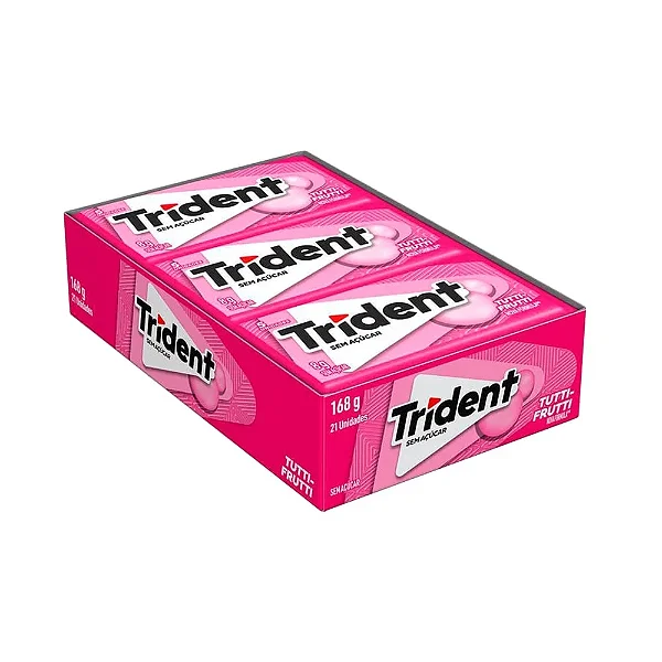 CHICLE TRIDENT TUTI-FRUTTI 8g 21X1