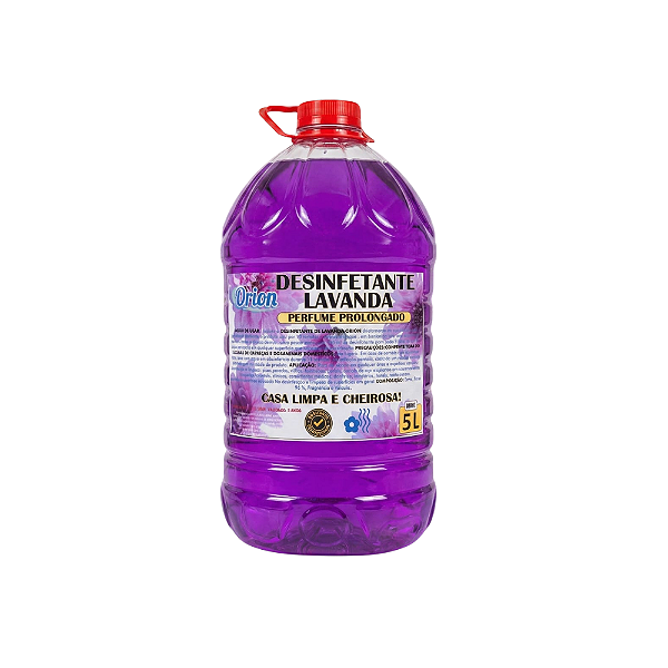 Desinfetante Lavanda Orion 5L – Elimina Germes e Bactérias com Perfume Prolongado