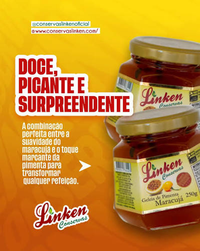 Geleia de Pimenta e Maracujá Linken 250g