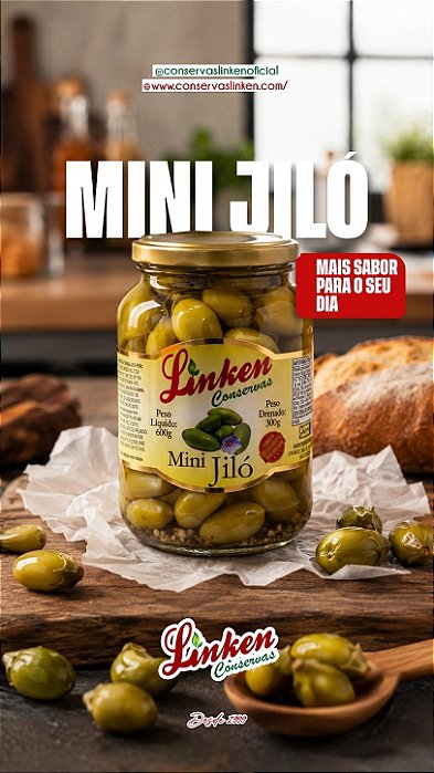 Mini Giló 300g em Conserva Linken