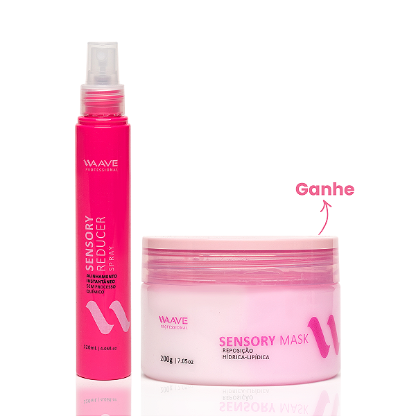 Liso Mágico Sensory Reducer Spray Waave 120ml + Máscara Sensory Mask (Brinde)